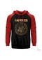Ramones Gold Edition Kırmızı Reglan Kol Kapşonlu Sweatshirt Kırmızı