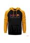 Redbul Racing Team Sarı Reglan Kol Kapşonlu Sweatshirt Sarı