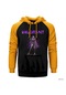 Reyna Sarı Reglan Kol Kapşonlu Sweatshirt Sarı