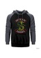 Riverdale South Side Serpents Gri Reglan Kol Kapşonlu Sweat Gri