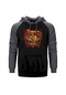 Sabaton Coat Of Arms Gri Reglan Kol Kapşonlu Sweatshirt Gri (549441817)