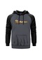 Sabaton Logo Gold Gri Reglan Kol Kapşonlu Sweatshirt Gri (551879730)
