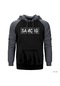 Samcro Gri Reglan Kol Kapşonlu Sweatshirt Gri