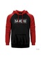 Samcro Kırmızı Reglan Kol Kapşonlu Sweatshirt Kırmızı