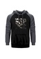 Satyricon Volcano Gri Reglan Kol Kapşonlu Sweatshirt Gri