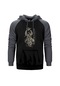 Septicflesh Communion Gri Reglan Kol Kapşonlu Sweatshirt Gri