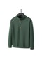 Sımıcg Erkek Günlük Yarım Fermuarlı Sweatshirt-yeşil