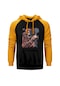 Skull Rock Sarı Reglan Kol Kapşonlu Sweatshirt Sarı