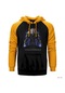 Skyrim Dragonborn Sarı Reglan Kol Kapşonlu Sweatshirt Sarı