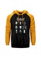 Slipknot Group Face Sarı Reglan Kol Kapşonlu Sweatshirt Sarı