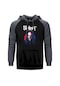 Slipknot Mick Thomson Face Gri Reglan Kol Kapşonlu Sweatshirt Gri