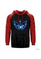 Spiderman New Kırmızı Reglan Kol Kapşonlu Sweatshirt Kırmızı