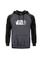 Star Wars Logo 2 Gri Reglan Kol Unisex Sweat Hoodie Gri