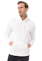 Süvari Erkek Kapüşonlu Yaka Regular Kalıp Düz Sweatshirt Tr2013700312 Beyaz