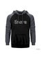 The Doors Outline Gri Reglan Kol Kapşonlu Sweatshirt Gri
