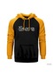 The Doors Outline Sarı Reglan Kol Kapşonlu Sweatshirt Sarı