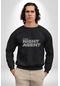 The Night Agent Unisex Siyah Baskılı Sweatshirt Siyah