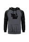 Thin Lizzy Text Gri Reglan Kol Unisex Sweatshirt Hoodie Gri