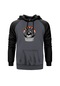Thrasher Rainbow Gri Reglan Kol Kapşonlu Unisex Sweatshirt Gri