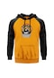 Thrasher Rainbow Sarı Reglan Kol Kapşonlu Unisex Sweatshirt Sarı