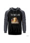 Travis Scott Gri Reglan Kol Kapşonlu Sweatshirt Gri