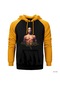 Tupac Shakur Sarı Reglan Kol Kapşonlu Sweatshirt Sarı