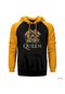 Ultimate Best Of Queen Sarı Reglan Kol Kapşonlu Sweatshirt Sarı