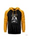 Venom Kissing The Beast Sarı Reglan Kol Kapşonlu Sweatshirt Sarı