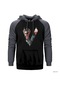 Vikings Ivar Gri Reglan Kol Kapşonlu Sweatshirt Gri