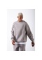 Xhan Erkek Gri Organik Pamuklu Şardonlu Oversize Sweatshirt (556338882))