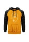 Yüz Artwork Sarı Reglan Kol Unisex Sweatshirt Hoodie Sarı
