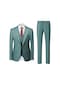 Ikkb Erkek Business Casual Takım Elbise Açık Yeşil