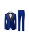 Ikkb Erkek Daily Slim Yeni Stil Takım Elbise - Saks Mavisi