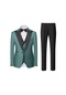 İkkb Erkek Daily Slim Yeni Stil Takım Elbise - Yeşil