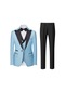 Ikkb Erkek Daily Slim Yeni Takım Elbise - Açık Mavi