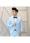Ikkb Erkek Koreli Gündelik İki Düğmeli Takım Elbise - Açık Mavi