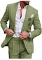 İkkb Yeni Erkek Trendy Günlük Takım Elbise 2'li - Yeşil