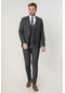 White Stone Águeda TY124 Slim Fit Yelekli 6 Drop Takım Elbise Des