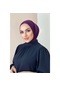 Moda Mevsimi Çıt Çıt Hazır Eşarp Çıtçıtlı Hijab Hazır Eşarp Mor