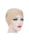 Yystore Dişi Hijab Muslim Hat Elastic Fabric Baz Bone Kqs5718