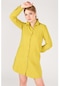 Giyim Dünyası Kadın Çift Cep Ayrobin Kumaş Tunik Gömlek Yeşil