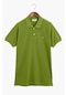 %100 Pamuk Klasik Kesim Çağla Yeşili Polo Yaka Tişört