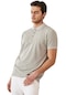 Ac&Co / Altınyıldız Classics 465126598 Düğmeli Polo Yaka Cepsiz Slim Fit Erkek Tişört Taş Rengi