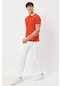 Ac&Co / Altınyıldız Classics Düğmeli Polo Yaka Cepsiz Slim Fit Erkek Tişört Narçiçeği
