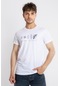 Adam Boxes Baskılı O-Yaka T-shirt Apiso - Beyaz