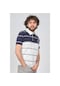 Arslanlı Erkek Blok Desenli Polo Yaka T-Shirt 07609108 Lacivert-Lacivert