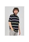 Arslanlı Erkek Cep Detaylı Çizgili Polo Yaka T-Shirt 07600122 Lac-Lacivert