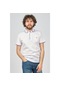 Arslanlı Erkek Şerit Detaylı Polo Yaka T-Shirt 07601199 Beyaz-Beyaz