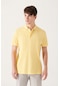Avva E001004 Serin Tutan Standart Fit Normal Kesim Erkek Polo Yaka T-Shirt - Sarı