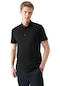Avva Erkek Siyah Örme Standart Fit Normal Kesim 3 Çıt Çıtlı Polo Yaka T-Shirt E001033